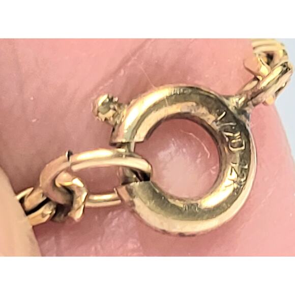 Vintage 1950s Van Dell Designer 12k Gold Filled Ivory Rose Necklace - Picture 6 of 11